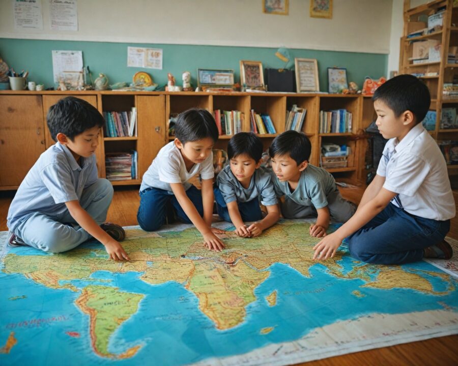 Como ensinar geografia de forma interativa com mapas e brincadeiras