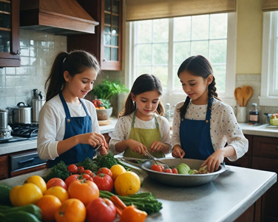 Como os benefícios de ensinar culinária para crianças podem influenciar no desenvolvimento