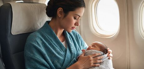 Viagem com bebê de colo: como adaptar a rotina de sono