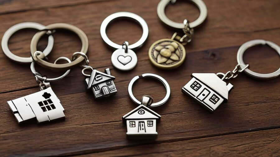 Porta-chaves com Formato de Casa: Acessórios Únicos e Funcionais